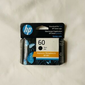 HP 60 Black Printer Ink NIB EXP01/2027